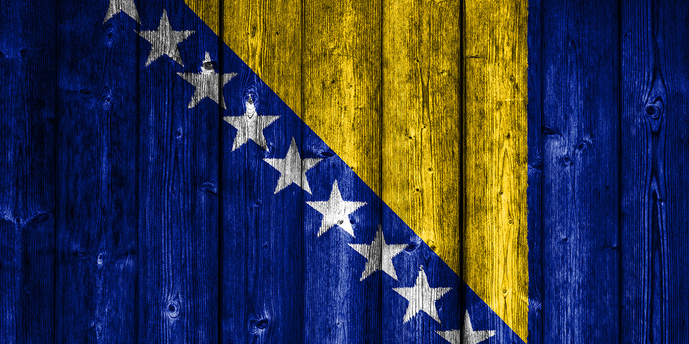 Bosnische Flagge
