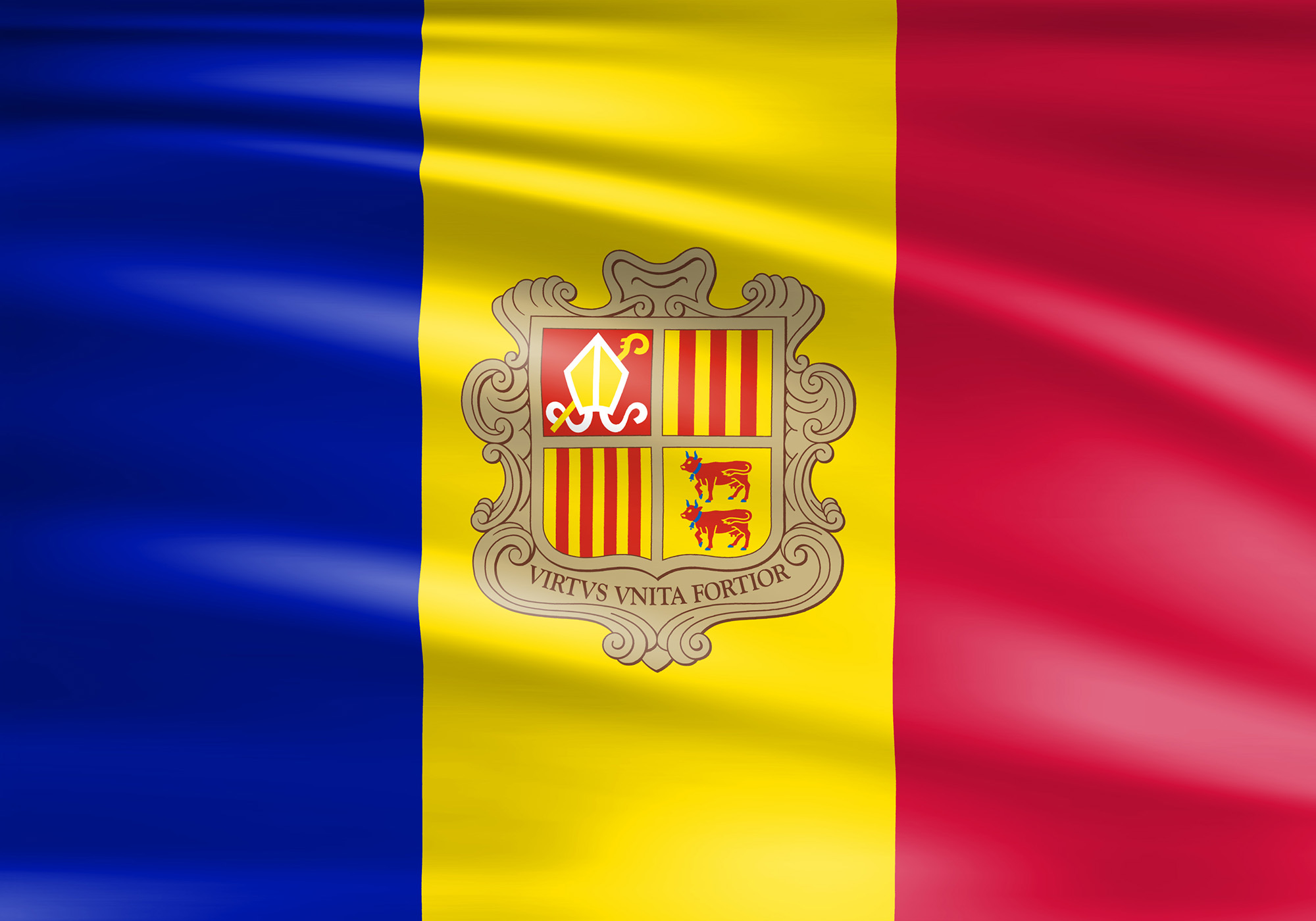 Flagge Andorra | Wagrati