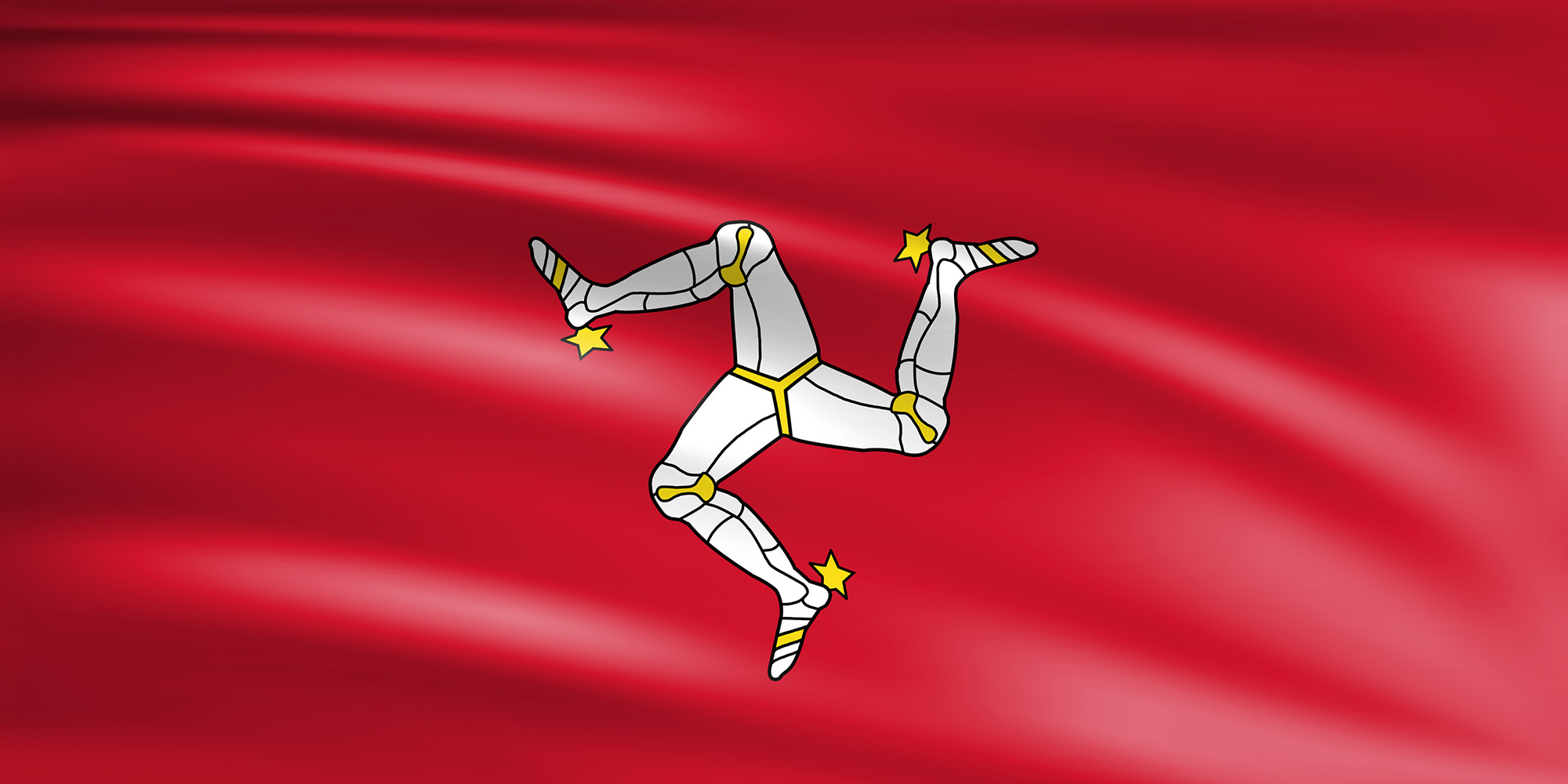 Flagge der Isle of Man Wagrati