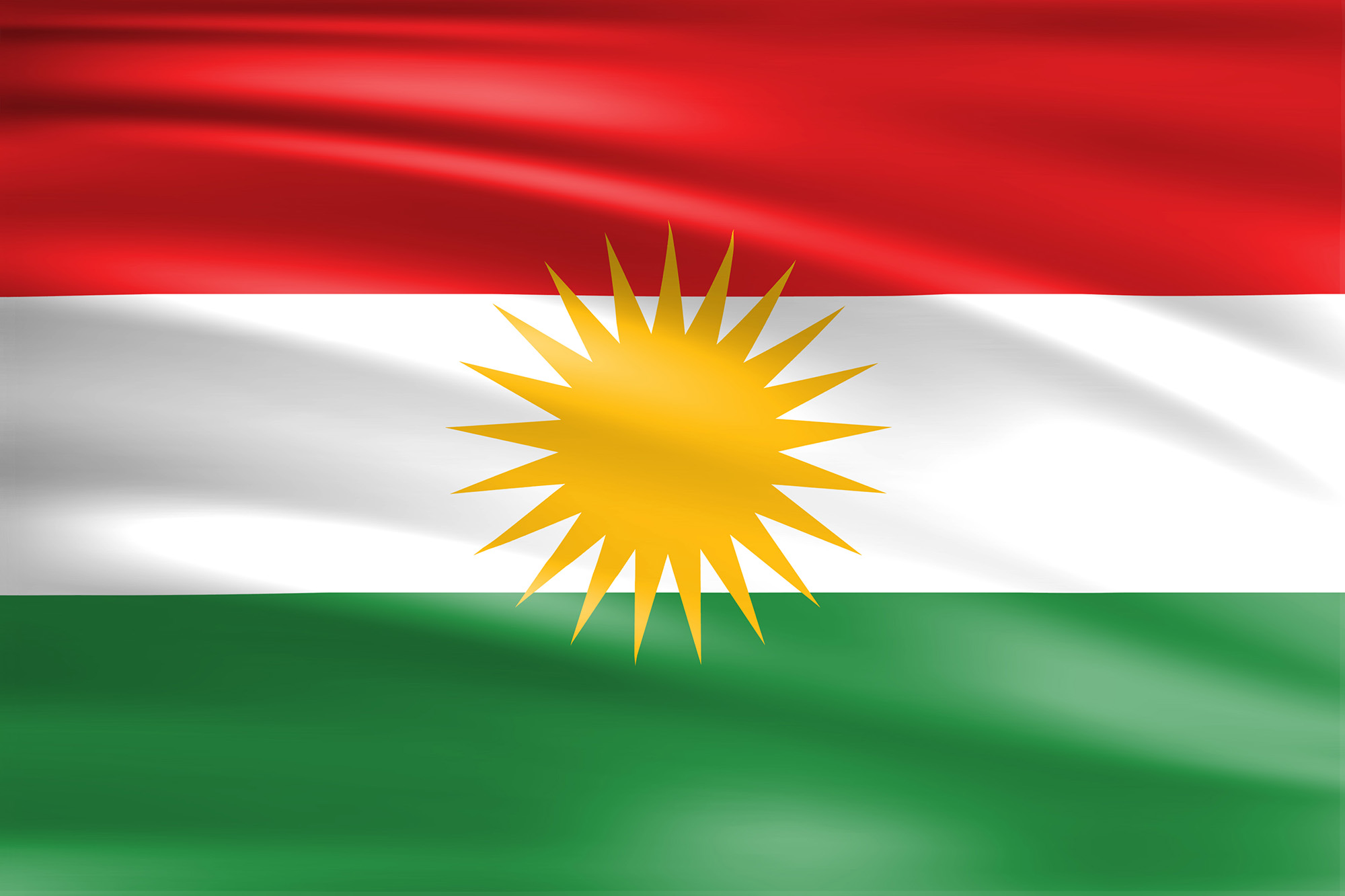 Flagge Kurdistans | Wagrati