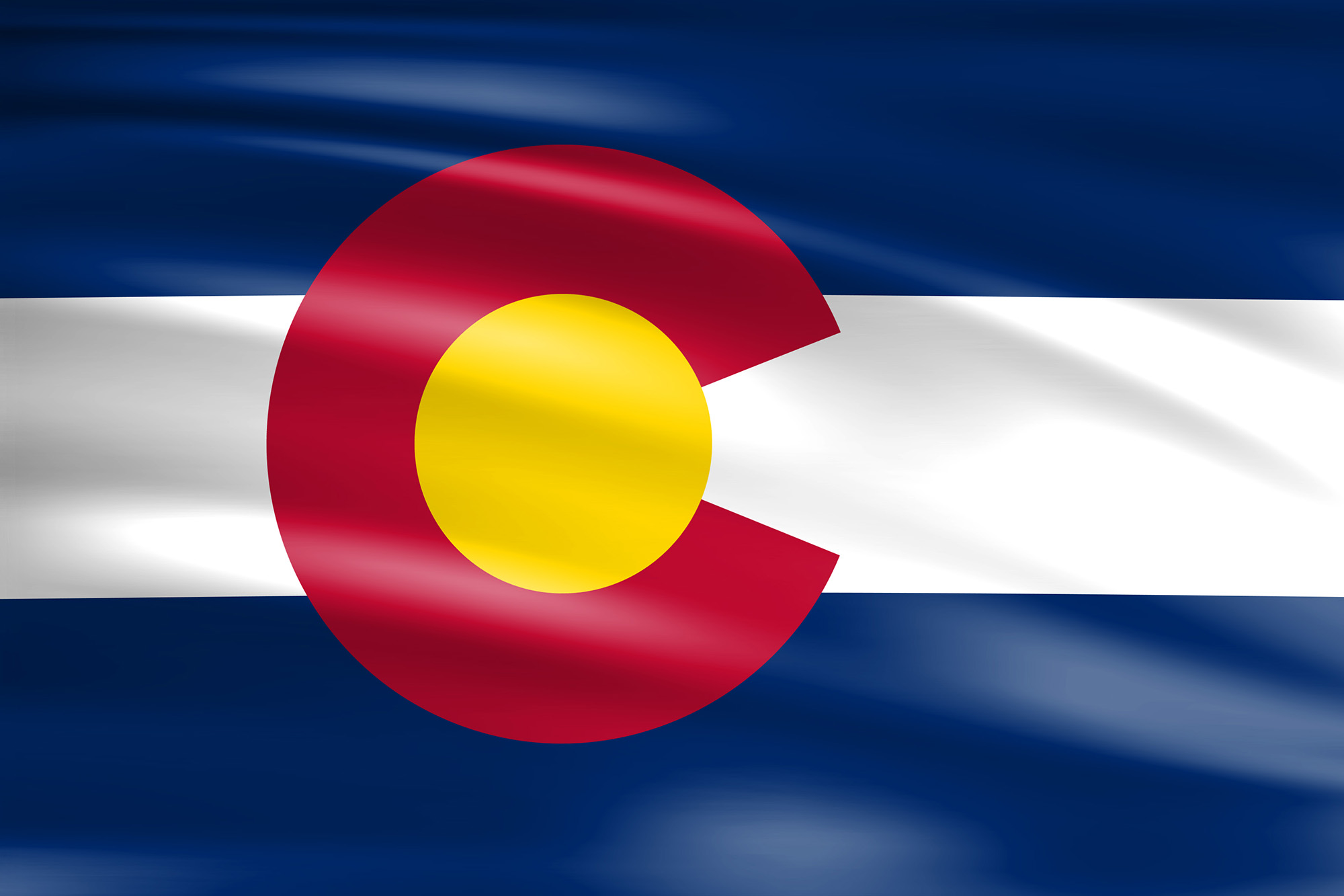 Die Flagge des Staates Colorado Wagrati