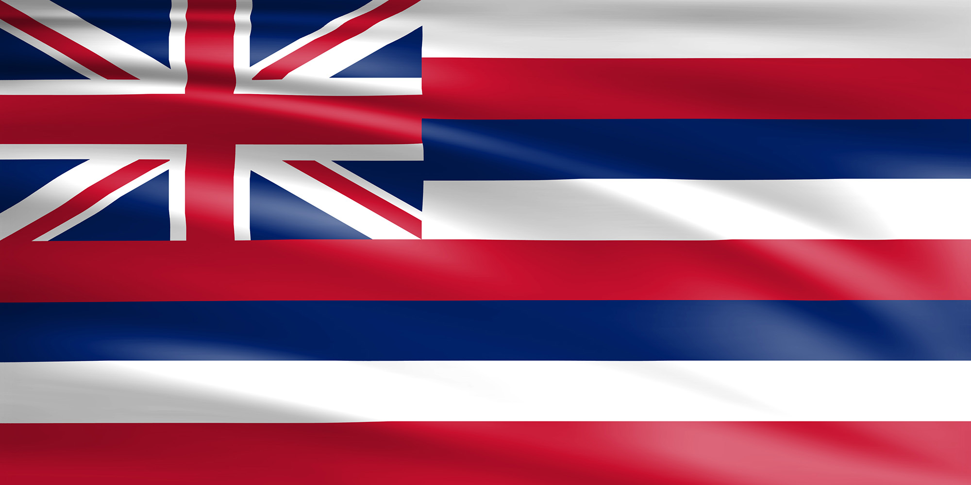 Die Flagge des Staates Hawaii | Wagrati